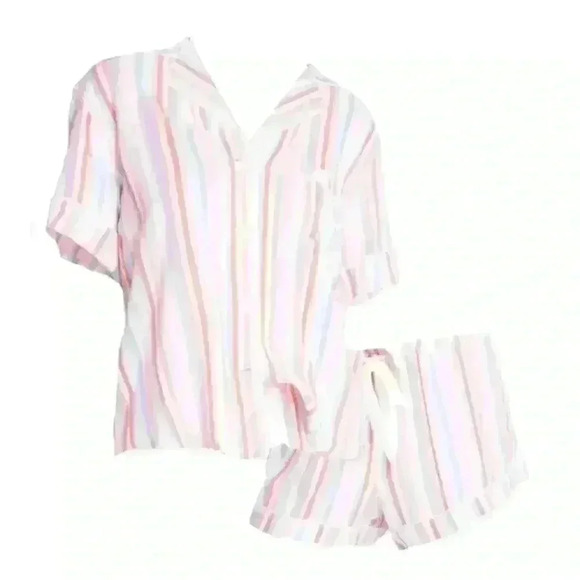 PJ SALVAGE Saturday Morning Woven Stripe Pajama Set - Picture 7 of 16